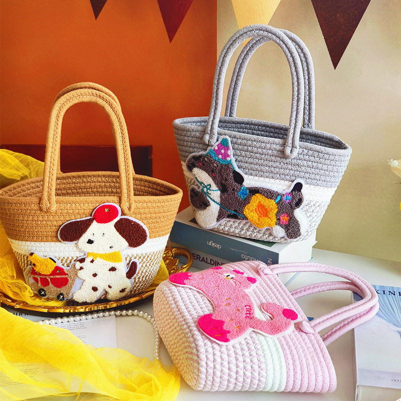 儿童生日宴精致潮款小篮子回礼宝宝满月手提蓝伴手礼百天周岁礼盒