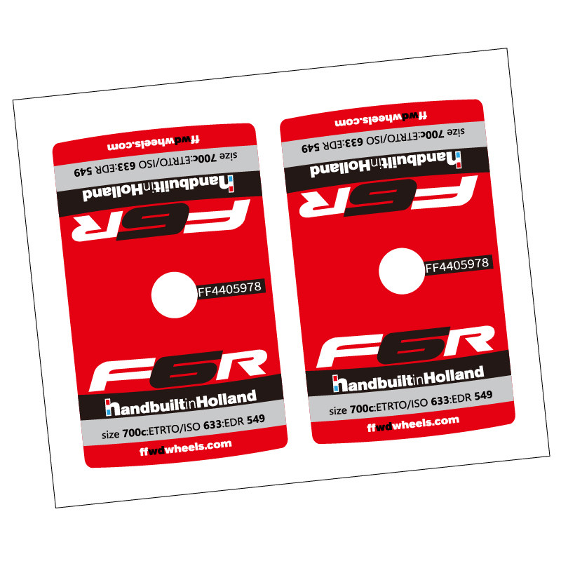 FFWD F6R气嘴贴纸公路车碳刀圈轮圈轮组单车贴定制fastforward