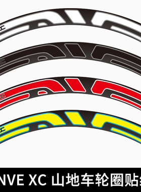EVNE XC 29轮组贴纸山地车单车碳轮圈贴车贴定制防水M60