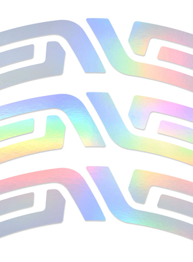 EVNE SES轮组贴纸公路车死飞碳刀铝刀圈轮圈反光电镀炫彩Probike