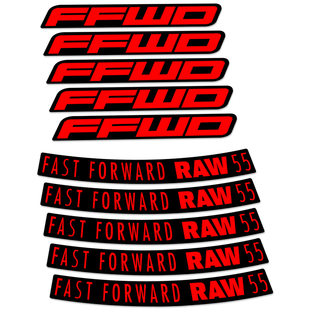 2025新款FFWD RAW轮组贴纸公路车碳刀圈单车贴防水车轮33/44/55