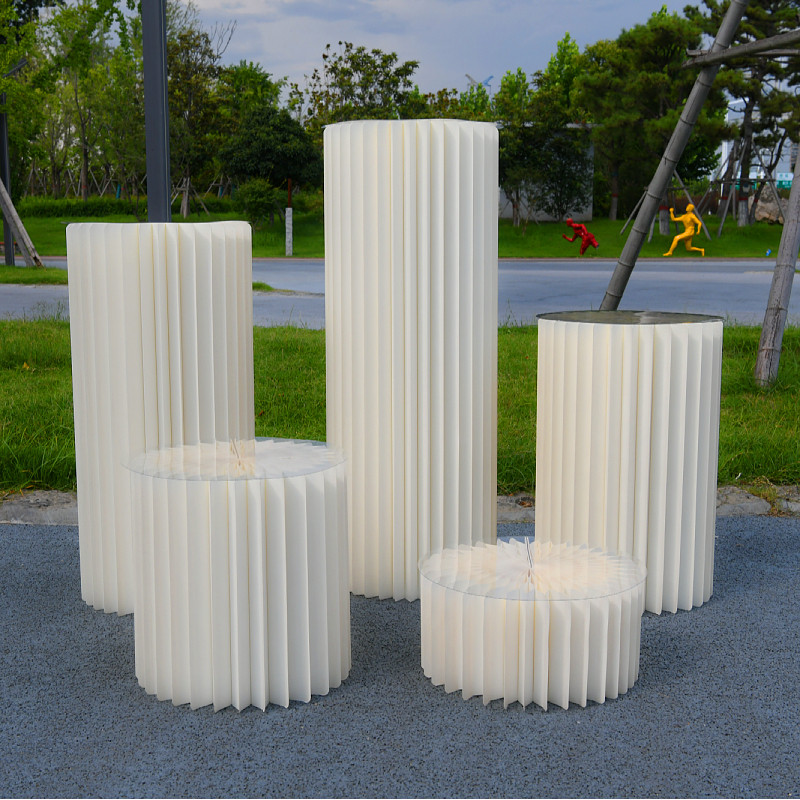 婚庆折叠圆柱甜品台纸质路引商场橱窗生日蛋糕摆件百日宴订婚布置,节庆用品/礼品,路引,淘宝优惠券,粉丝福利购,淘宝优惠卷