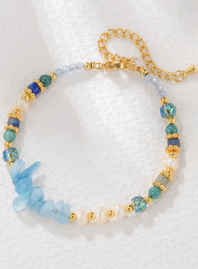 新中式天然水晶珍珠手链简约时尚