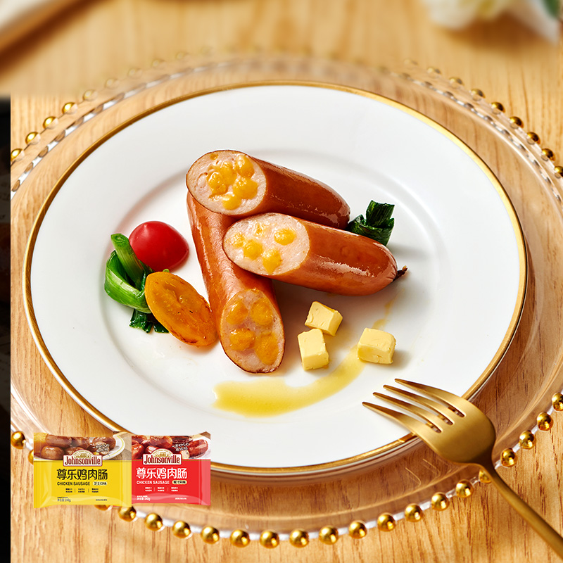 尊乐香肠烤肠芝士迷你肠蜜汁鸡肉肠爆汁纯肉肠早餐速食火锅食材