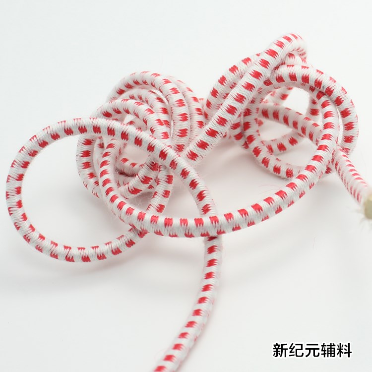 新品红白老式传统圆松紧带 超强耐用经典弹力橡筋 跳绳橡皮筋辅料
