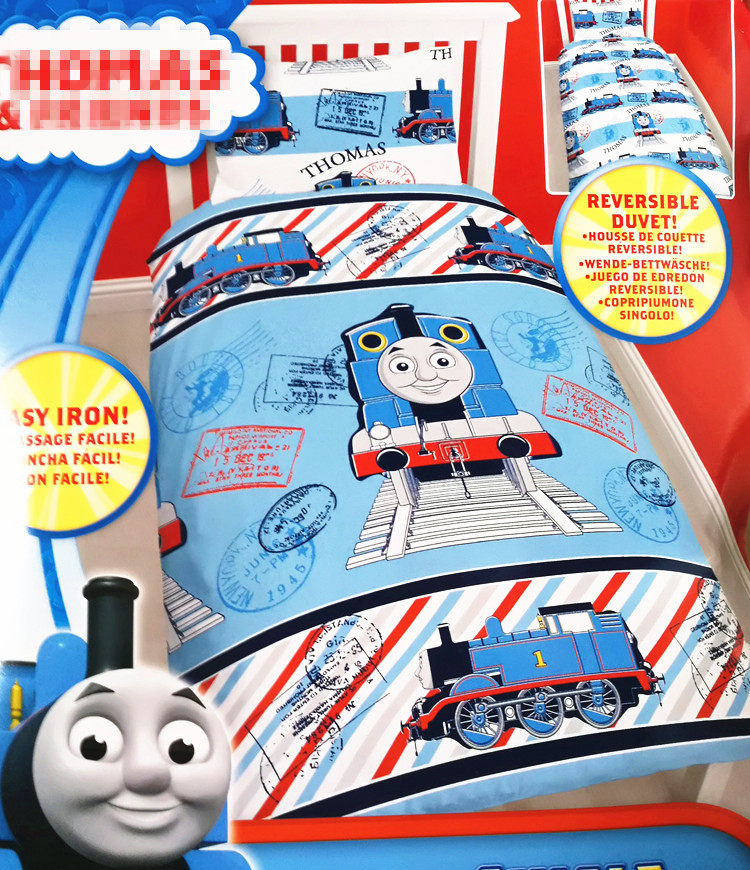 托马斯小火车被套被罩枕套135x200儿童thomas卡通学生 外贸特价
