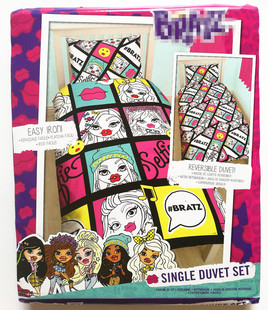 贝兹娃娃被套被罩枕头套135x200儿童卡通宿舍床贝蒂BRATZ 外贸