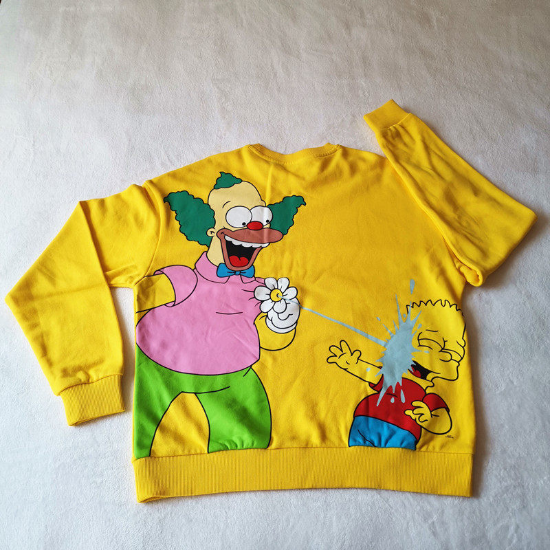辛普森一家纯棉全棉卫衣女款秋冬绒衫厚T恤外套衣服The Simpsons
