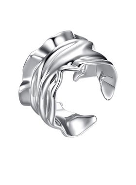 mif褶皱丝绸高级感轻奢开口戒指