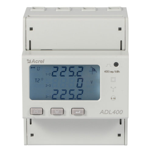 安科瑞防逆流监测三相四线充电桩导轨表ADL400/C电压3X220/380V