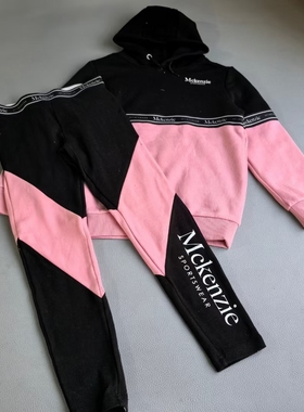 140-165码出口欧美女童儿童春季中大童运动休闲套装两件套装