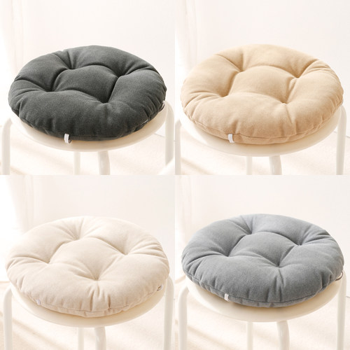 耐磨四季圆形坐垫猫抓绒简约