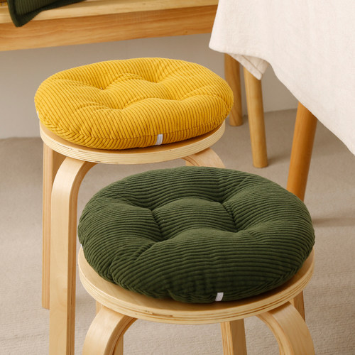 灯芯绒加厚冬季幼儿园圆坐垫凳垫