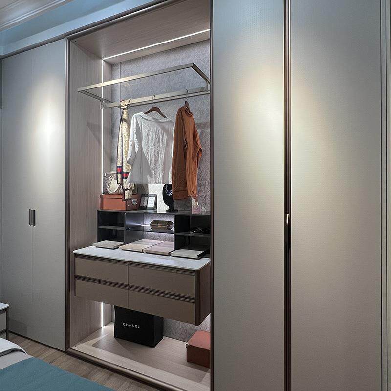 南通上海全屋定制轻奢衣柜家用卧室现代设计实木柜衣帽间衣橱工厂