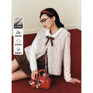 宽松无袖 甜美圆领叠穿马甲2026春新款 上衣C1BGG1125 商场同款