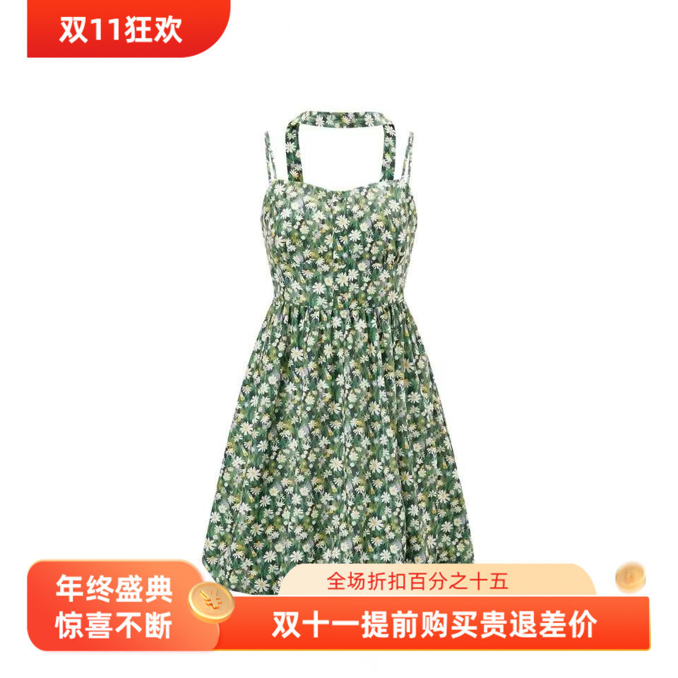 甜美公主裙碎花高端品质