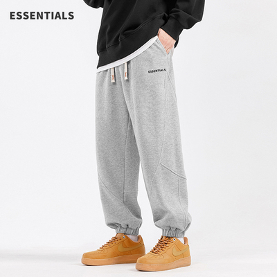 ESSENTIALS秋冬加绒美式休闲卫裤