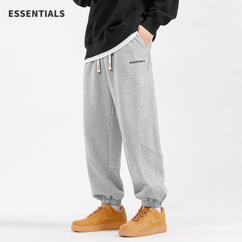 ESSENTIALS秋冬加绒美式休闲卫裤