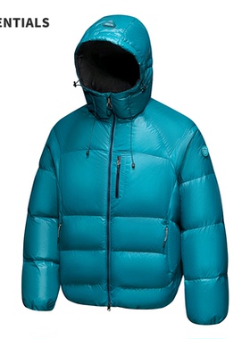 ESSENTIALS户外90绒轻量化连帽羽绒服男女潮牌宽松保暖防寒外套