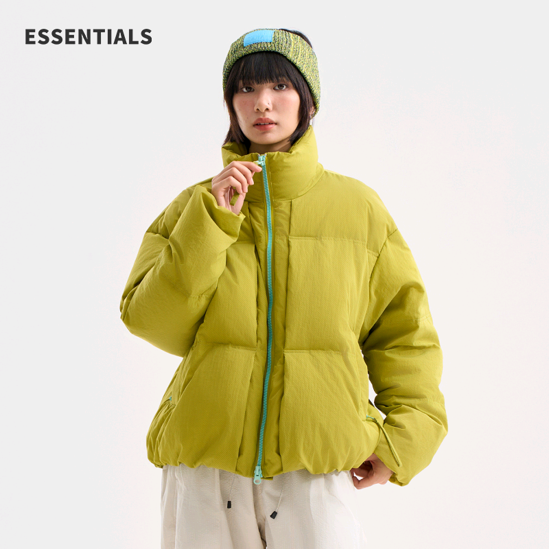 ESSENTIALS户外立领保暖羽绒服白鸭绒防水防风男女款冬季情侣外套