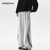 HOPE美式 宽松时尚 条纹卫裤 ESSENTIALS 男秋冬季 新款 加绒直筒长裤