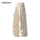 HOPE纯棉水洗工装 裤 男生时尚 ESSENTIALS 百搭酷帅宽松直筒休闲裤