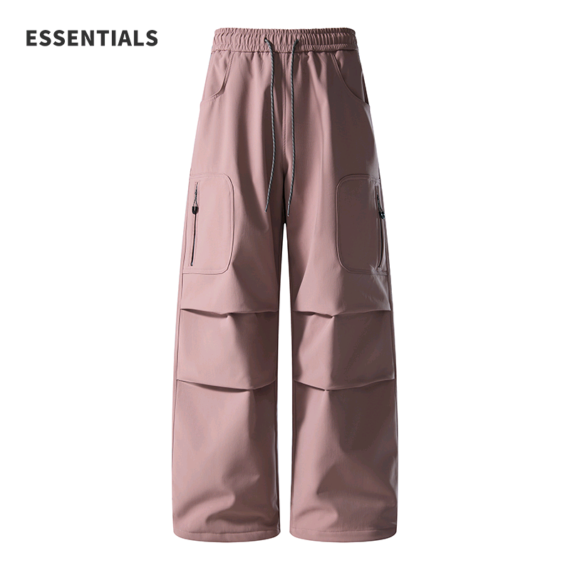 ESSENTIALS美式户外登山防泼水冲锋裤男女款冬季加绒徒步工装裤