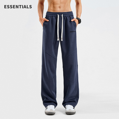 卫裤男秋冬季加绒宽松直筒运动裤