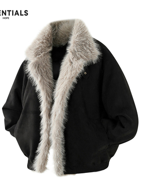 ESSENTIALS HOPE座山雕棉服男士冬季2026新款保暖加厚麂皮绒外套