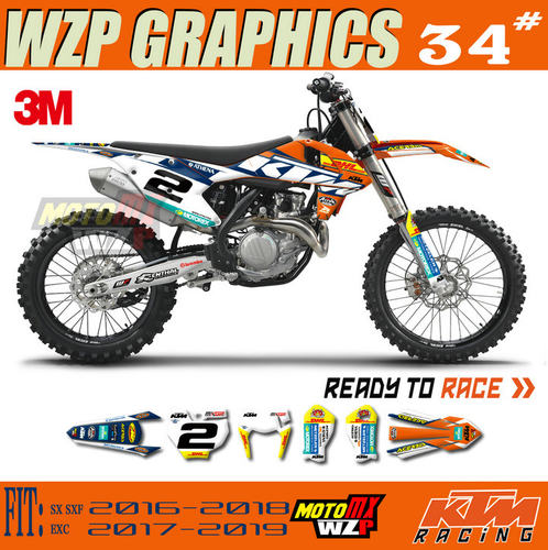 161718KTM SX SXF 171819KTM EXC 全车改装贴花贴纸车贴 DHL涂装