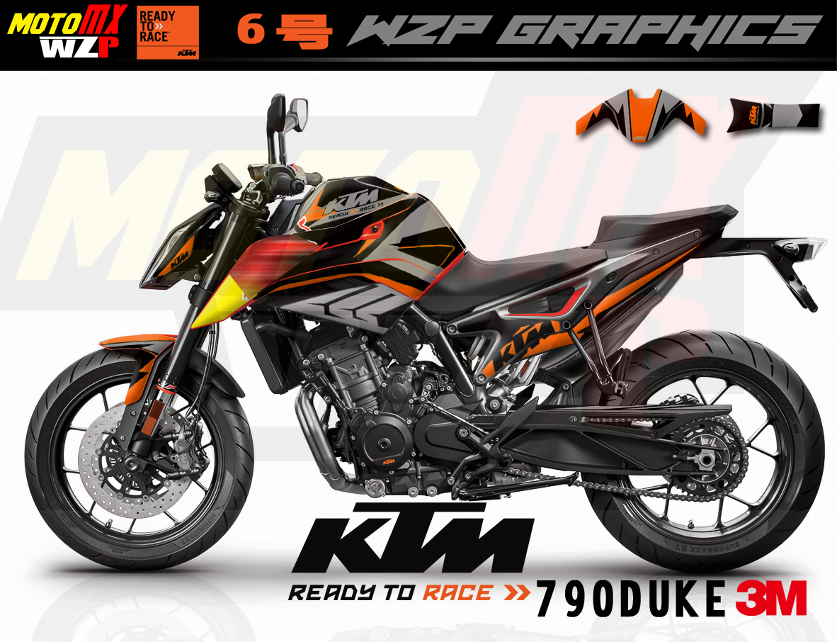ktm790duke杜克灰黑牛涂装个性改装全车贴花贴纸车贴防水防晒耐磨