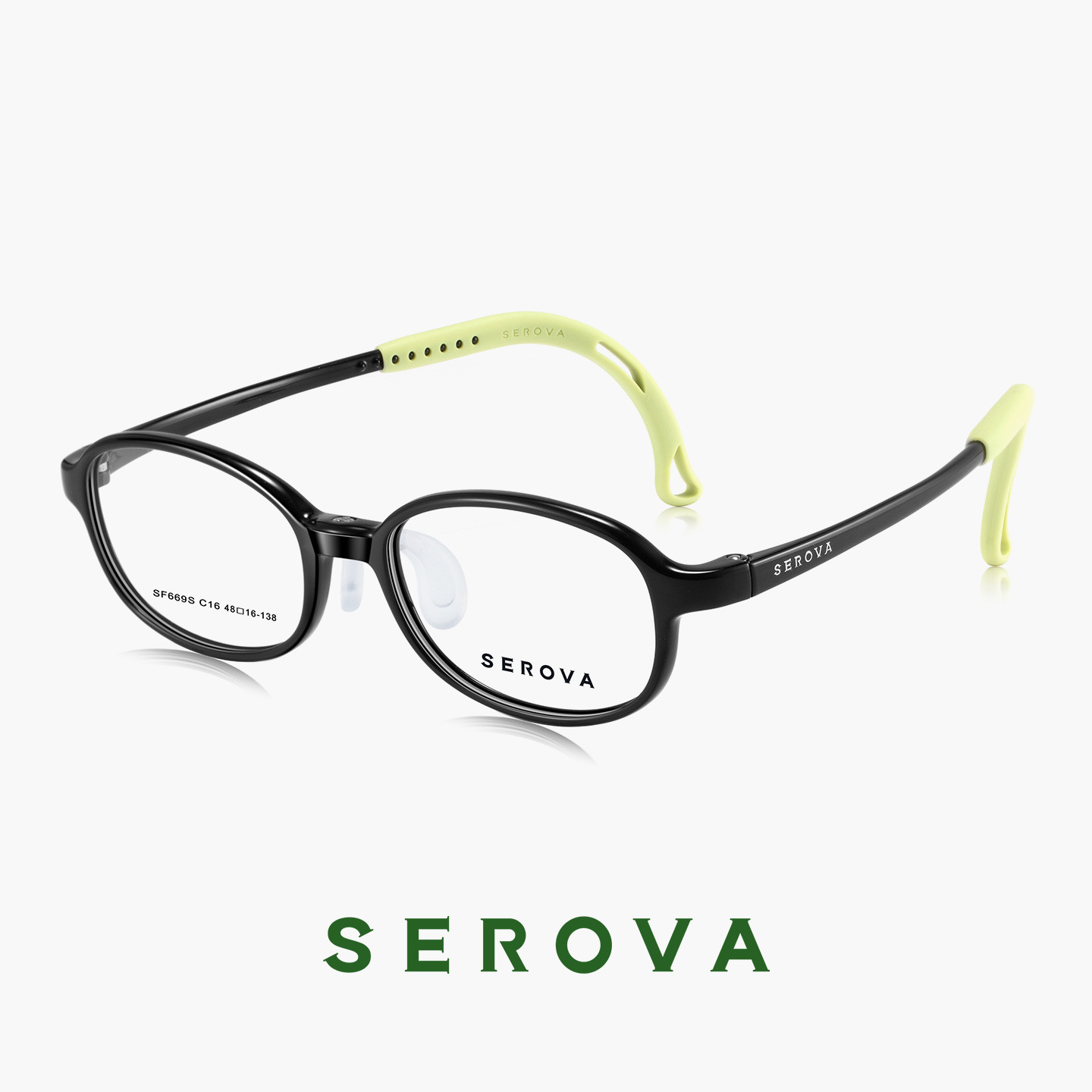 SEROVA施洛华小豆芽系列儿童青少年学生超轻近视眼镜框架款SF669S