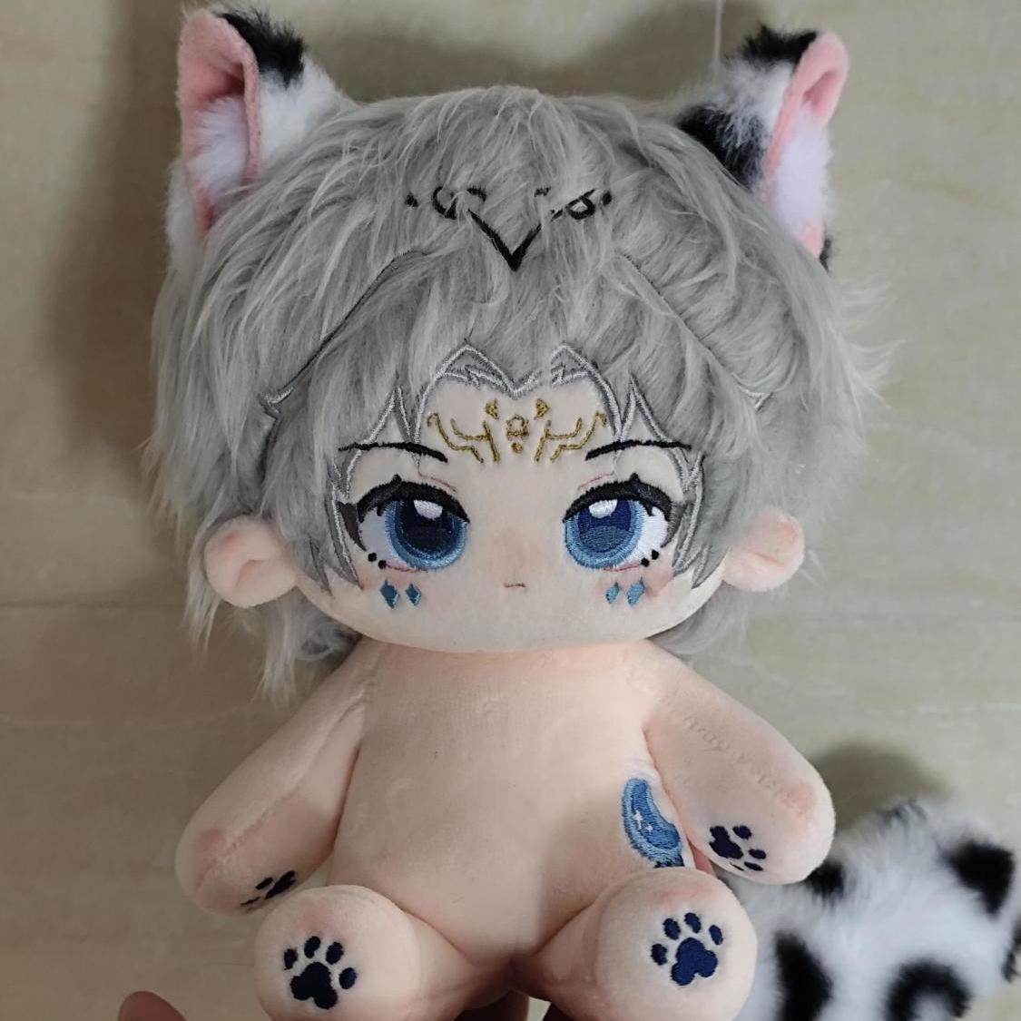 百里守约谧守原创王者荣耀棉花娃娃20cm帅气男娃可爱礼物毛绒玩偶