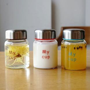 小巧旅行方便泡茶玻璃杯INS森系可爱200ML高硼硅耐高温女上班族