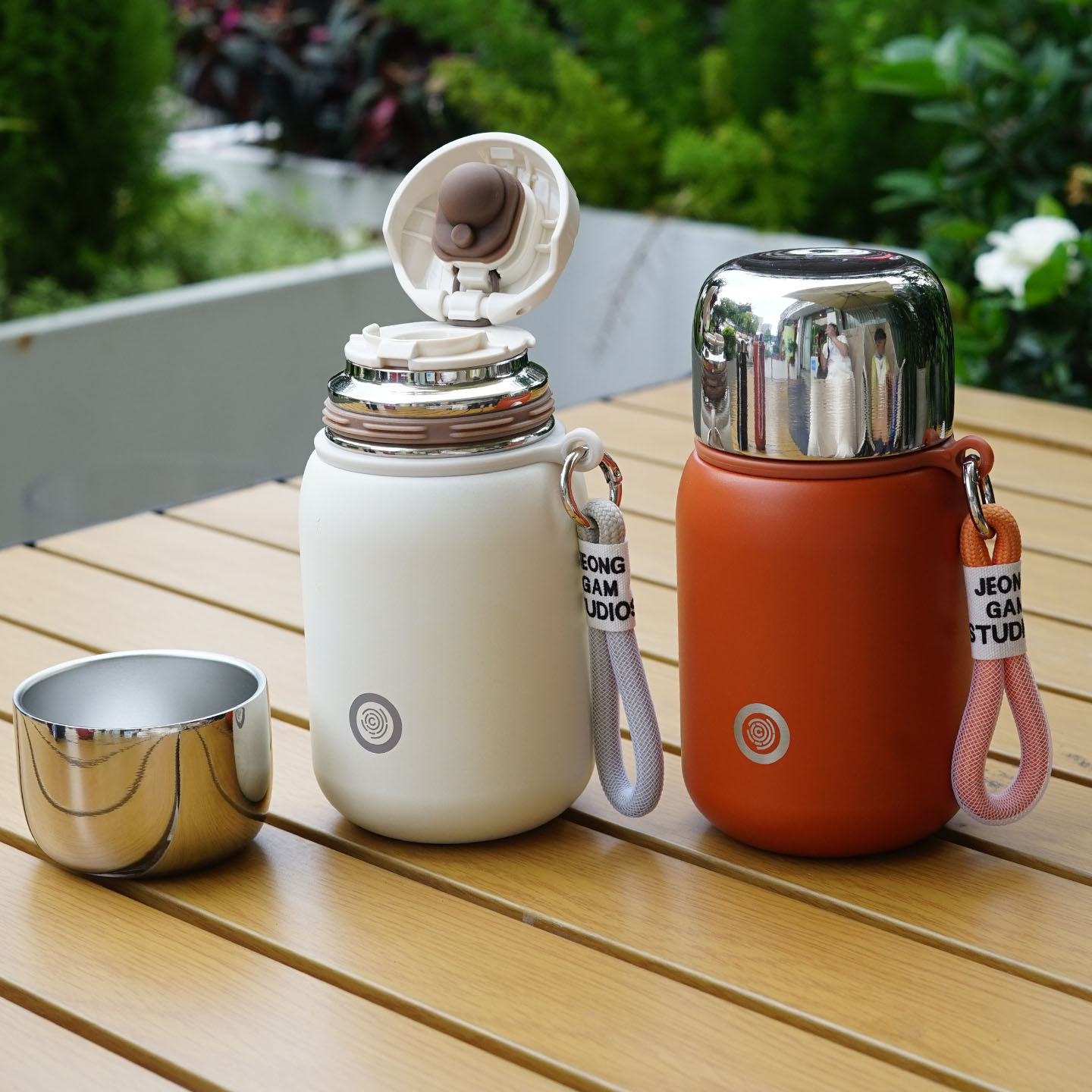 316不锈钢全钢杯盖便携保温杯