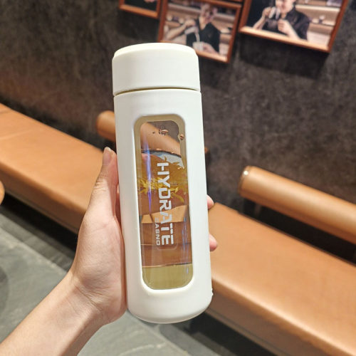 马卡龙色耐热玻璃杯防烫上班族