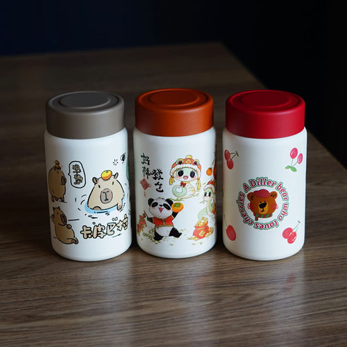 卡皮巴拉新款迷你保温口袋杯316不锈钢便携学生少女可爱卡通水杯 - 封面