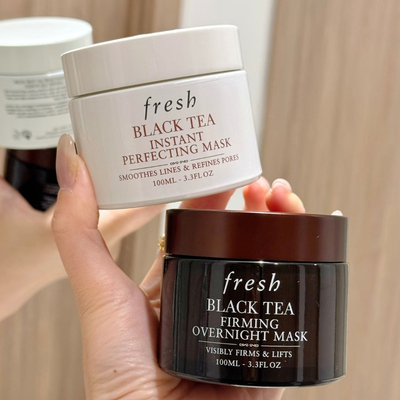 保税 Fresh/馥蕾诗红茶修护滋养睡眠面膜保湿100ml白罐/黑罐