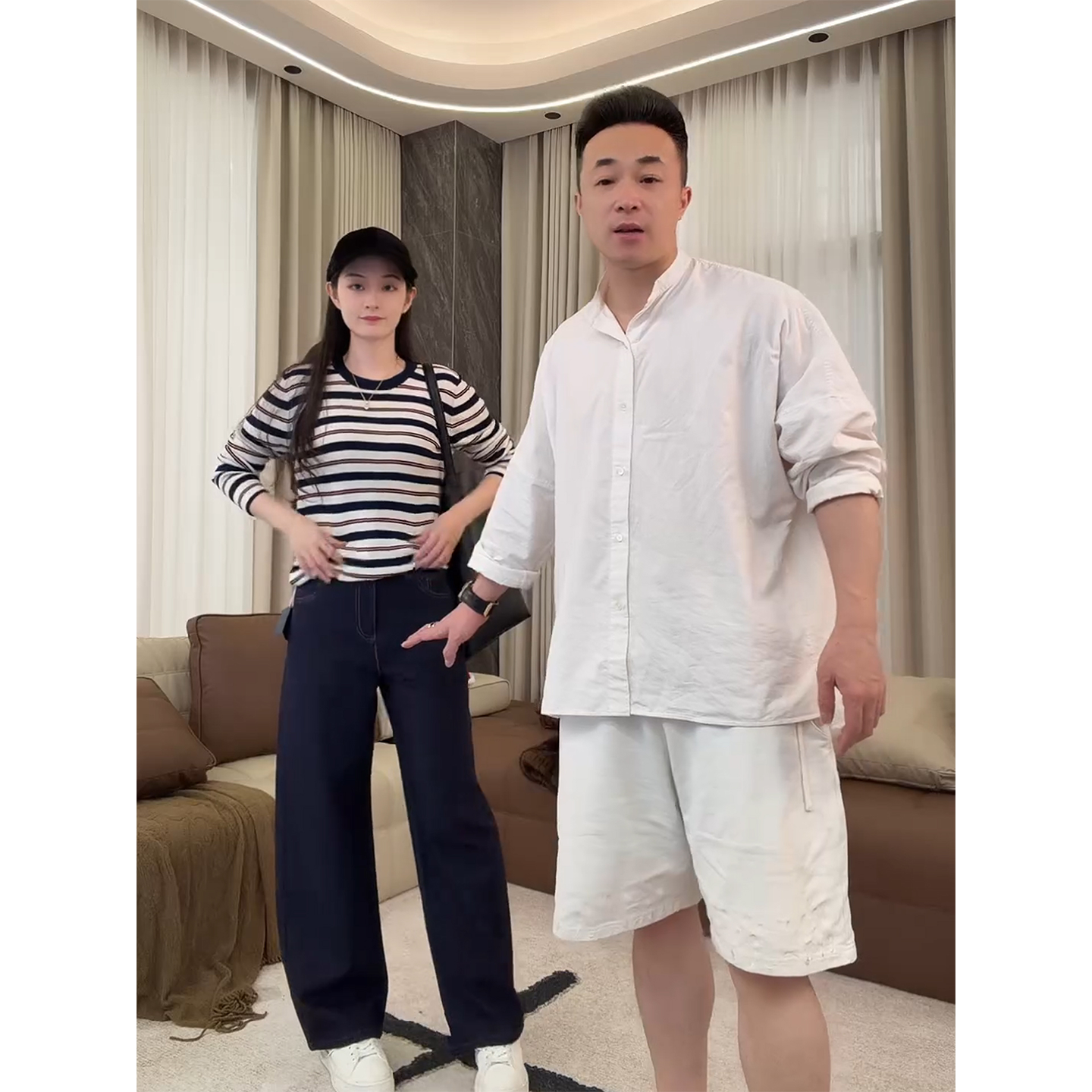 D0231 硬货哥极简设计感纯绵羊毛撞色领条纹针织衫 女装