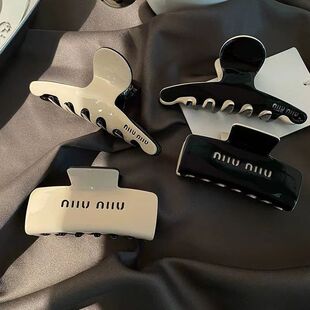 醋酸抓夹双面发夹后脑勺发卡鲨鱼夹女 miu法式 2024新款 高级感爆款