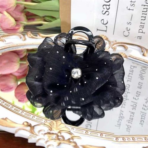 8cm小号云朵泡泡抓夹女后脑勺盘发蝴蝶结气质发饰鲨鱼夹发卡发饰