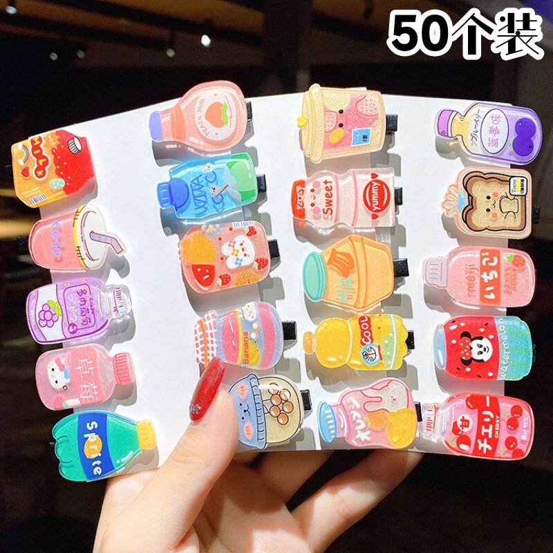 夏季地推送女孩子小礼品饮料发夹