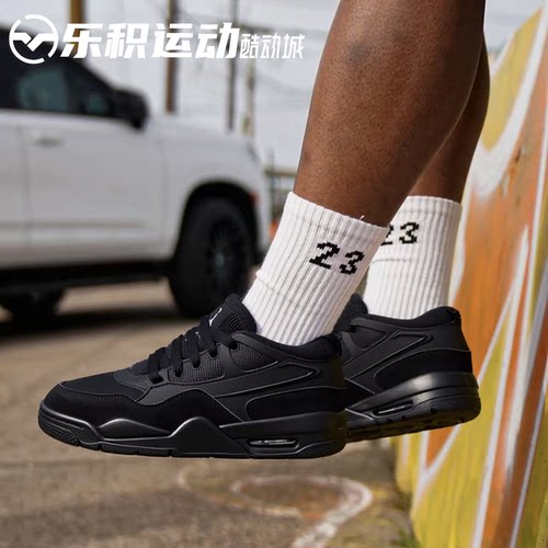 乐积运动 AIR JORDAN 4 AJ4 RM 黑猫 低帮复古篮球鞋 FQ7939-004