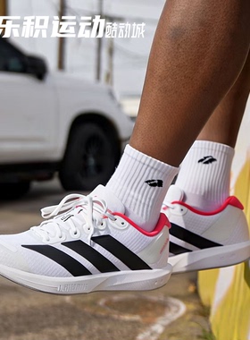 乐积运动 Adidas Adizero BK 白红黑白低帮休闲运动跑步鞋 JP6529