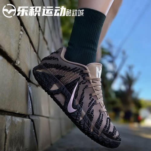 乐积运动 NIKE JA3 莫兰特3代 摩卡低帮耐磨实战篮球鞋HF2794-200
