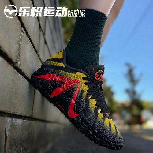 乐积运动 Nike JA3 莫兰特三代黑黄红 低帮实战篮球鞋 IU7239-001