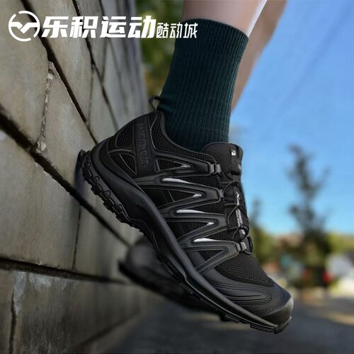 乐积运动 SALOMON萨洛蒙 XA PRO 3D黑灰低帮户外复古跑步鞋416174