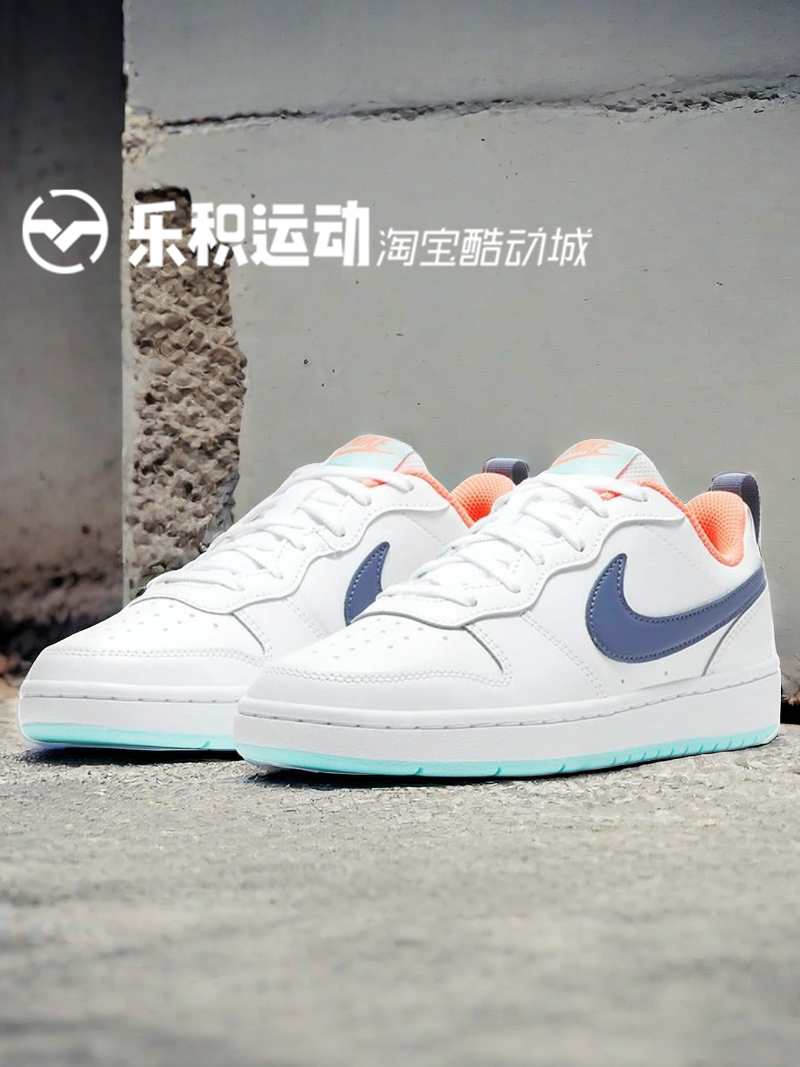 乐积运动 NIKE COURT BOROUGH LOW 蓝白低帮休闲板鞋 BQ5448-112 运动鞋new 运动休闲鞋 原图主图