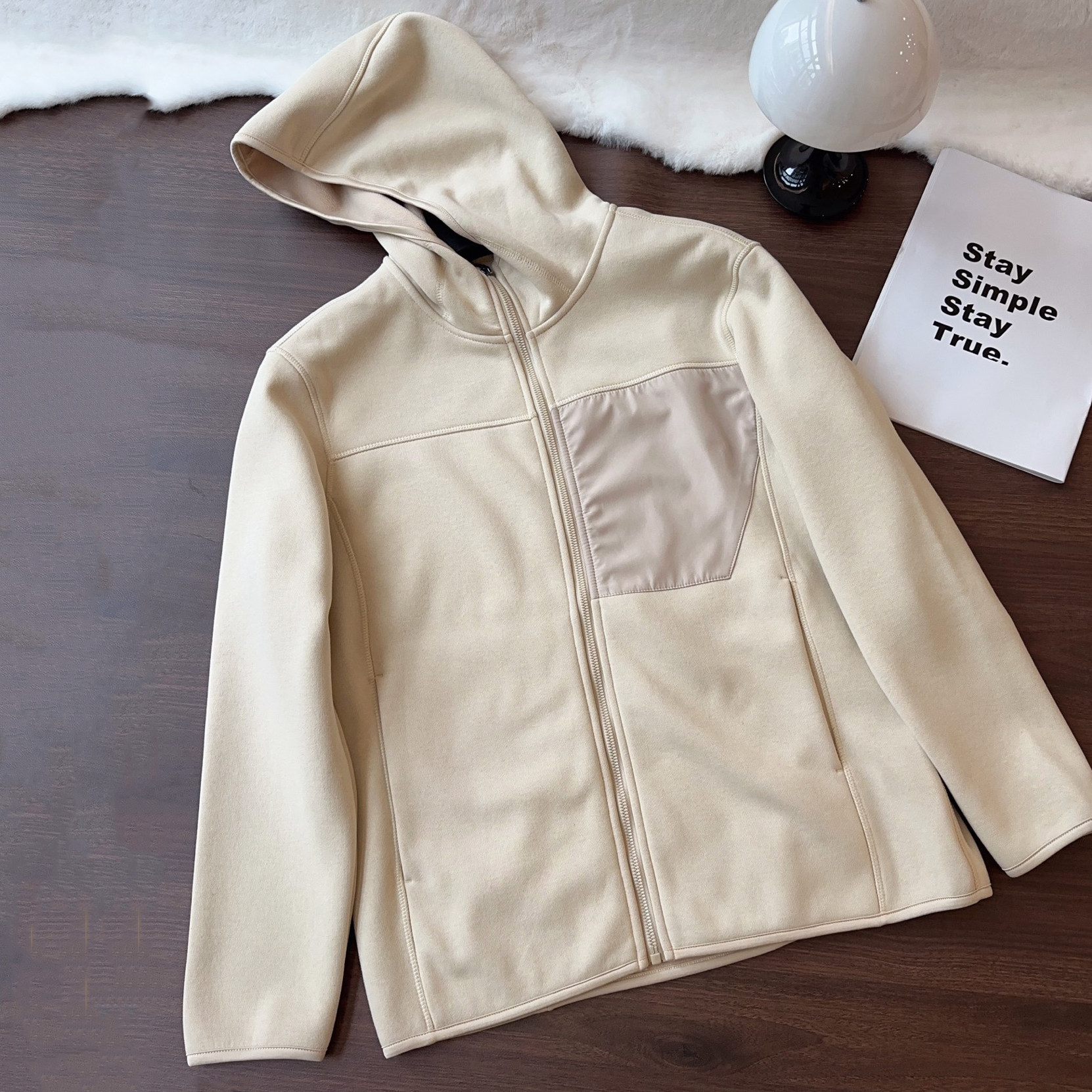 高品质超柔男女情侣款奥利绒连帽拉链卫衣外套秋冬抓绒衣绒衫