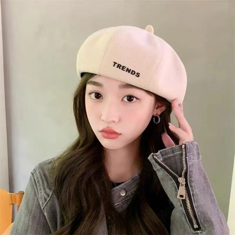 韩版贝雷帽女春秋款大头围显脸小
